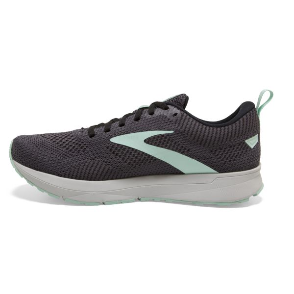 Brooks Revel 5 Women's Road Running Shoes Grey / Black / Green | USA-502417