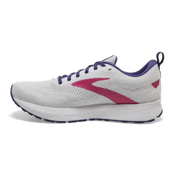 Brooks Revel 5 Women's Road Running Shoes White / Navy / Pink | USA-607395