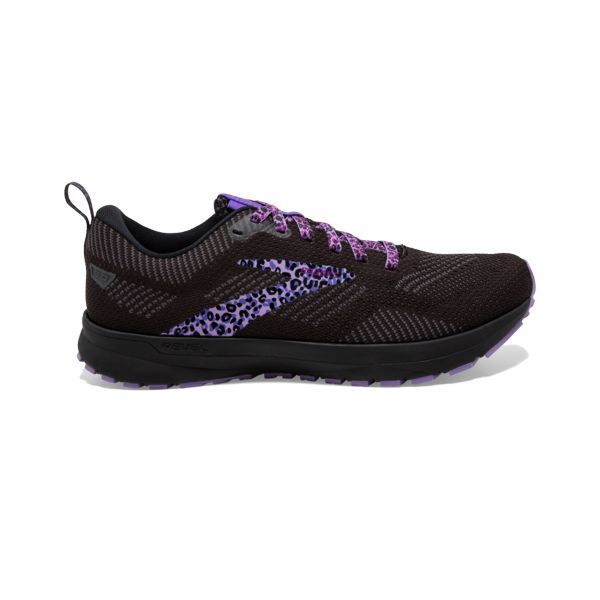 Brooks Revel 5 Women\'s Road Running Shoes Black / Purple | USA-614850