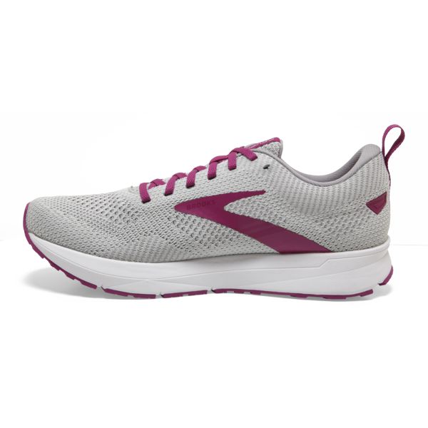 Brooks Revel 5 Women's Road Running Shoes Grey / Purple / White | USA-643250