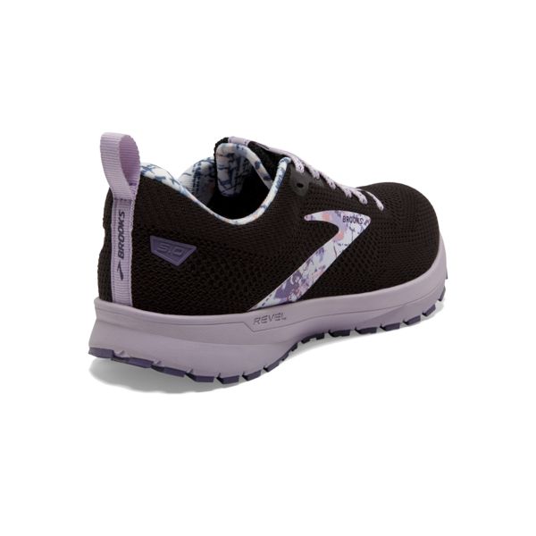 Brooks Revel 5 Women's Road Running Shoes Black / Purple / White | USA-796542