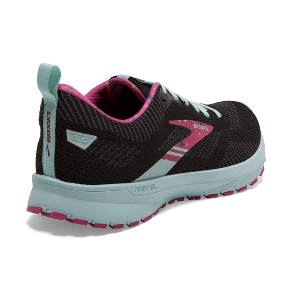 Brooks Revel 5 Women's Road Running Shoes Black / Red / Blue | USA-806743