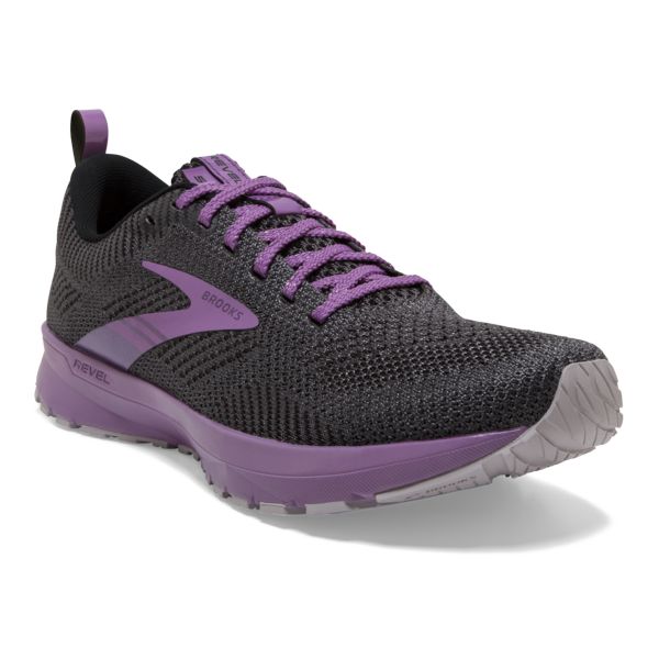 Brooks Revel 5 Women's Road Running Shoes Grey / Purple | USA-890673