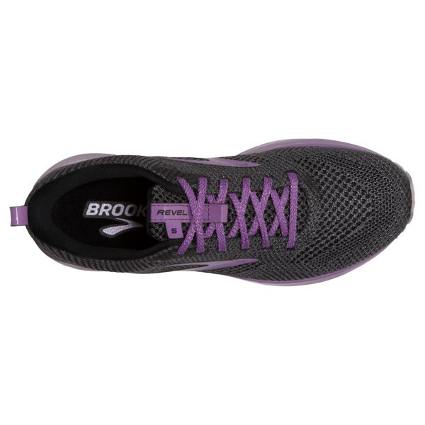 Brooks Revel 5 Women's Road Running Shoes Grey / Purple | USA-890673