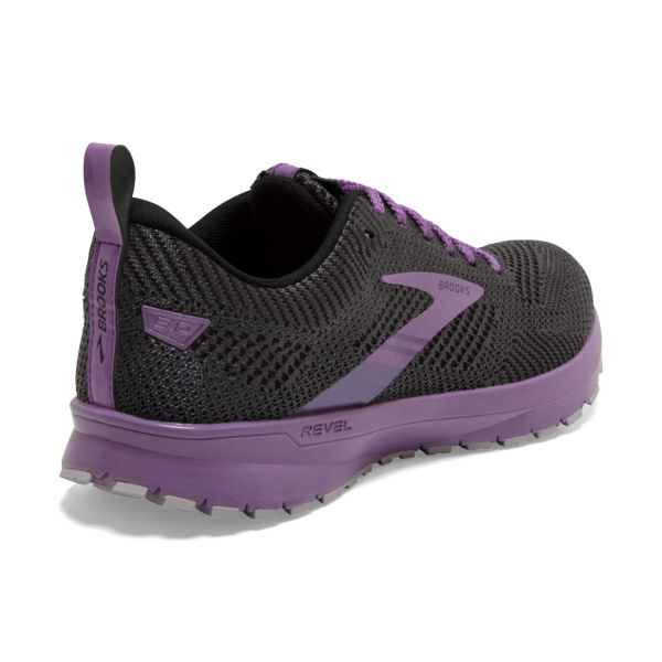 Brooks Revel 5 Women's Road Running Shoes Grey / Purple | USA-890673