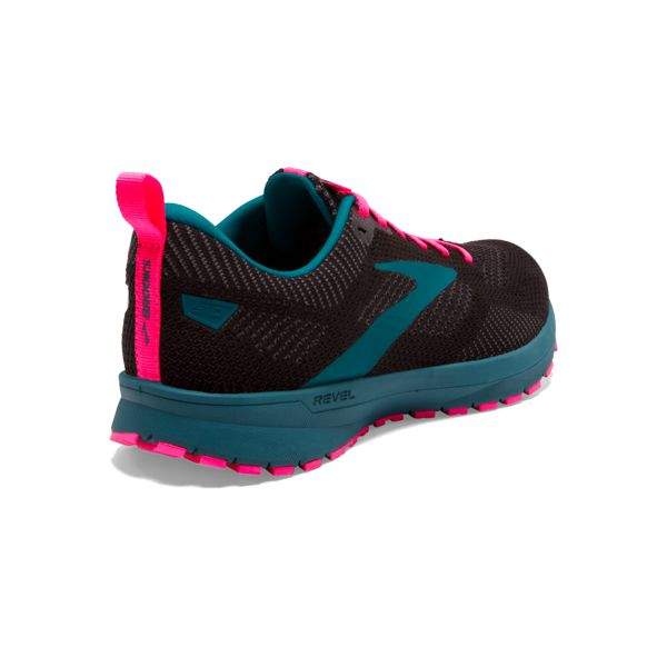 Brooks Revel 5 Women's Road Running Shoes Black / Blue / Pink | USA-932574