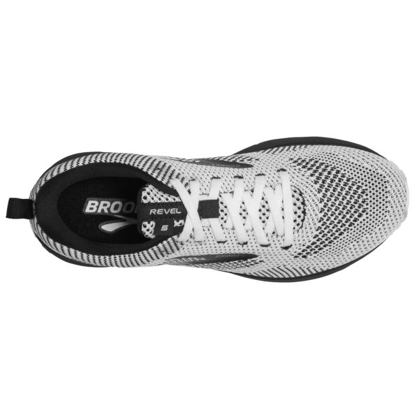 Brooks Revel 5 Women's Road Running Shoes White / Black | USA-972543