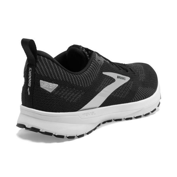 Brooks Revel 5 Women's Road Running Shoes Black / White | USA-981367