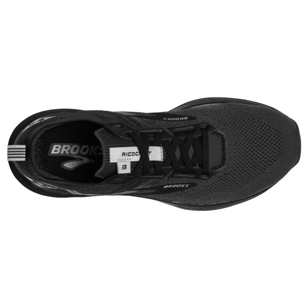 Brooks Ricochet 3 Men's Road Running Shoes Black / Grey | USA-730215