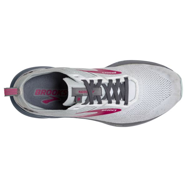 Brooks Ricochet 3 Women's Road Running Shoes White / Grey / Pink | USA-127836