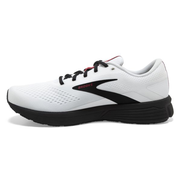 Brooks Signal 3 Men's Road Running Shoes White / Black / Red | USA-540168