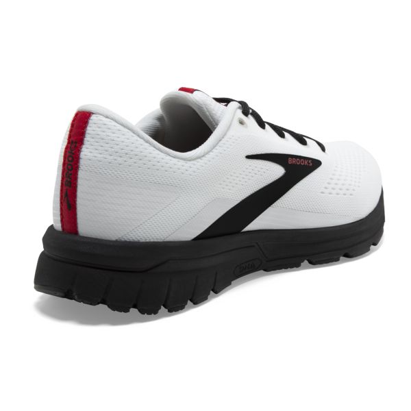 Brooks Signal 3 Men's Road Running Shoes White / Black / Red | USA-540168