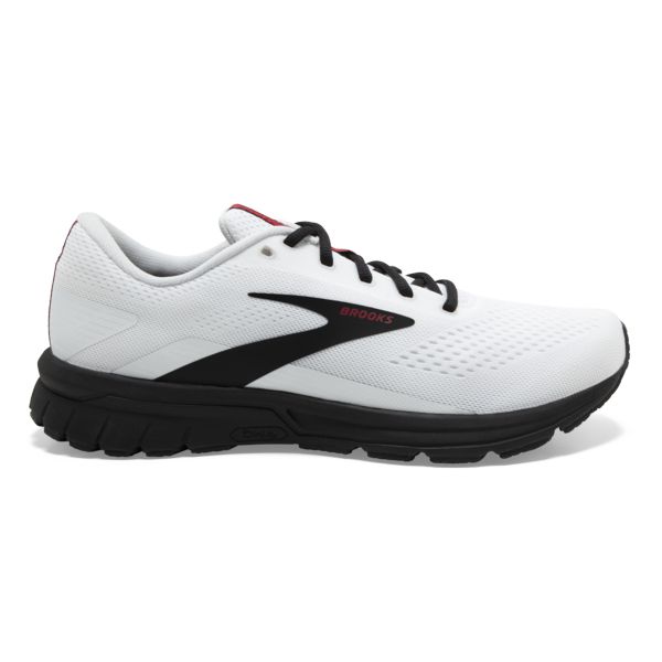 Brooks Signal 3 Men\'s Road Running Shoes White / Black / Red | USA-540168