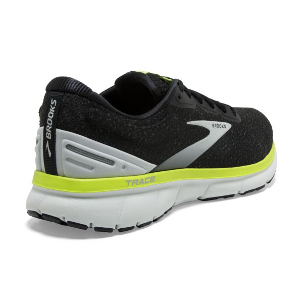 Brooks Trace Men's Road Running Shoes Black / Grey / Yellow | USA-206148