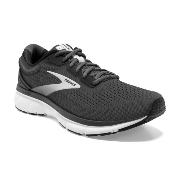 Brooks Trace Men's Road Running Shoes Black / Grey / White | USA-315064