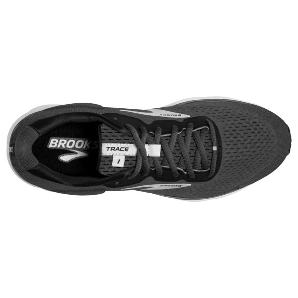 Brooks Trace Men's Road Running Shoes Black / Grey / White | USA-315064