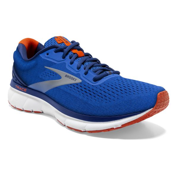 Brooks Trace Men's Road Running Shoes Blue / Navy / Orange | USA-653079