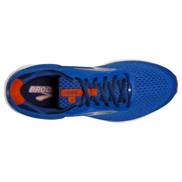 Brooks Trace Men's Road Running Shoes Blue / Navy / Orange | USA-653079