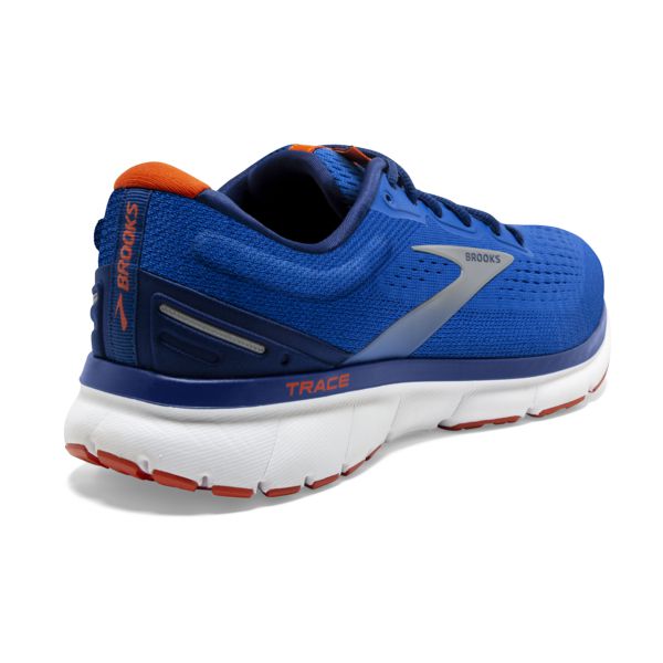 Brooks Trace Men's Road Running Shoes Blue / Navy / Orange | USA-653079