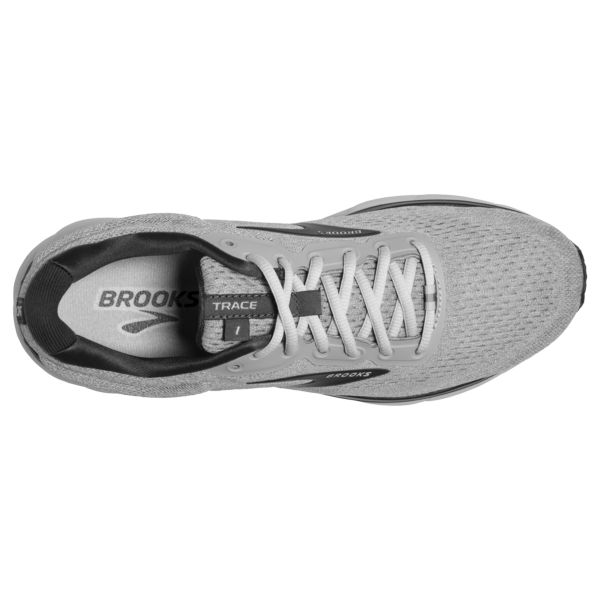 Brooks Trace Men's Road Running Shoes Grey / Black / White | USA-764150