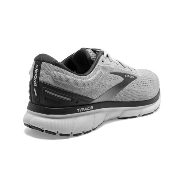 Brooks Trace Men's Road Running Shoes Grey / Black / White | USA-764150