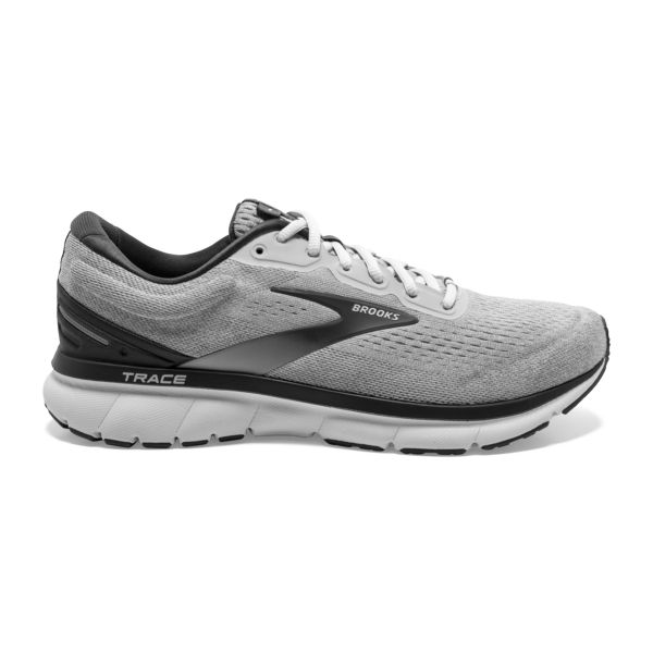 Brooks Trace Men\'s Road Running Shoes Grey / Black / White | USA-764150