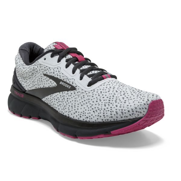 Brooks Trace Women's Road Running Shoes Grey / Black / Red | USA-316450