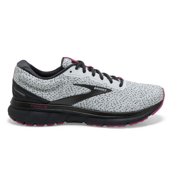 Brooks Trace Women\'s Road Running Shoes Grey / Black / Red | USA-316450