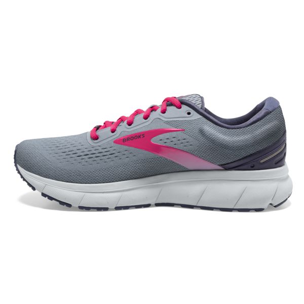 Brooks Trace Women's Road Running Shoes Grey / Pink / White | USA-518437