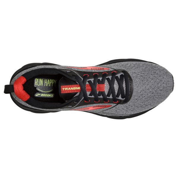 Brooks Transmit 3 Men's Road Running Shoes Grey / Black / Red | USA-290613