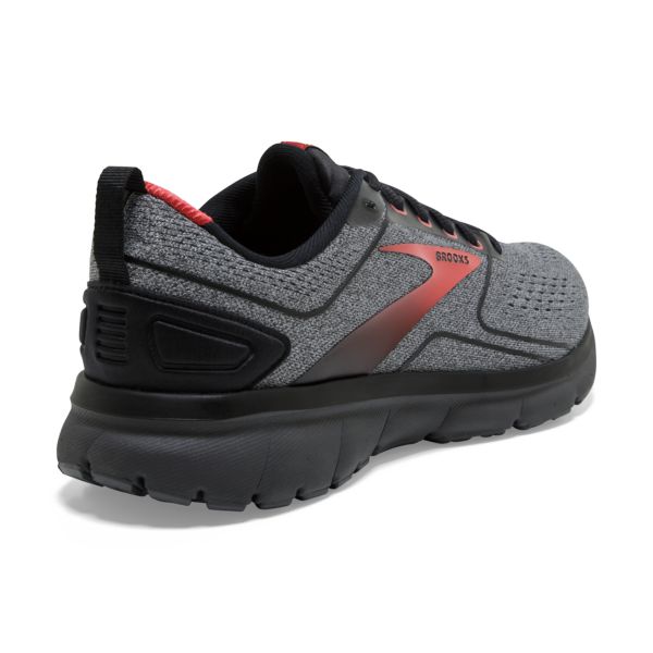 Brooks Transmit 3 Men's Road Running Shoes Grey / Black / Red | USA-290613