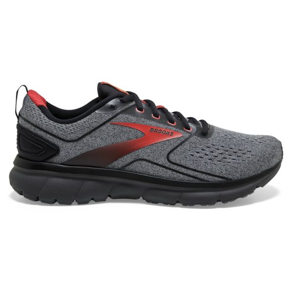 Brooks Transmit 3 Men\'s Road Running Shoes Grey / Black / Red | USA-290613