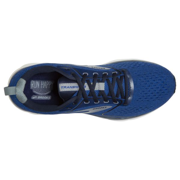 Brooks Transmit 3 Men's Road Running Shoes Navy / Grey / White | USA-542968