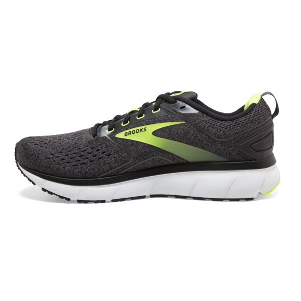 Brooks Transmit 3 Men's Road Running Shoes Black / Yellow / White | USA-716042