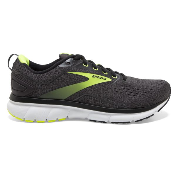 Brooks Transmit 3 Men\'s Road Running Shoes Black / Yellow / White | USA-716042