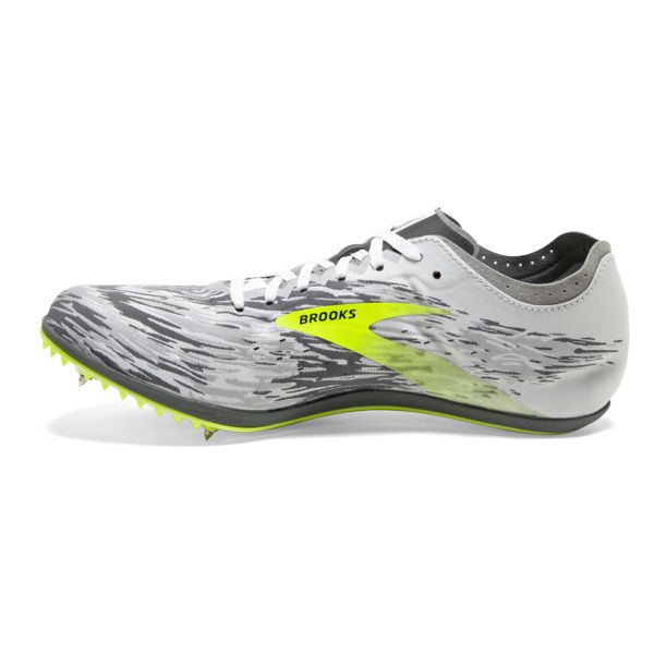 Brooks Wire v6 Men's Racing Shoes Black / Grey / Yellow | USA-401253